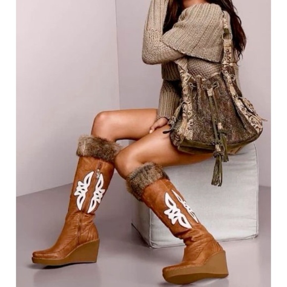 MODERN VINTAGE Camel Vintage Vachetta Boot Peggy7